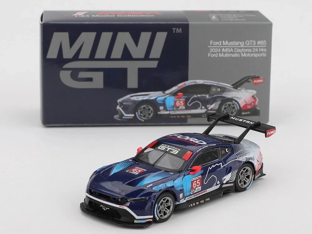 S650 Mustang First S650 2024 Ford Mustang Diecast! 1/18 Dark Horse in Carbonized Gray gt3 #65
