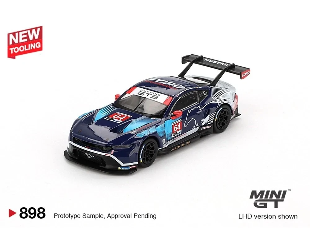 S650 Mustang First S650 2024 Ford Mustang Diecast! 1/18 Dark Horse in Carbonized Gray gt3 #64
