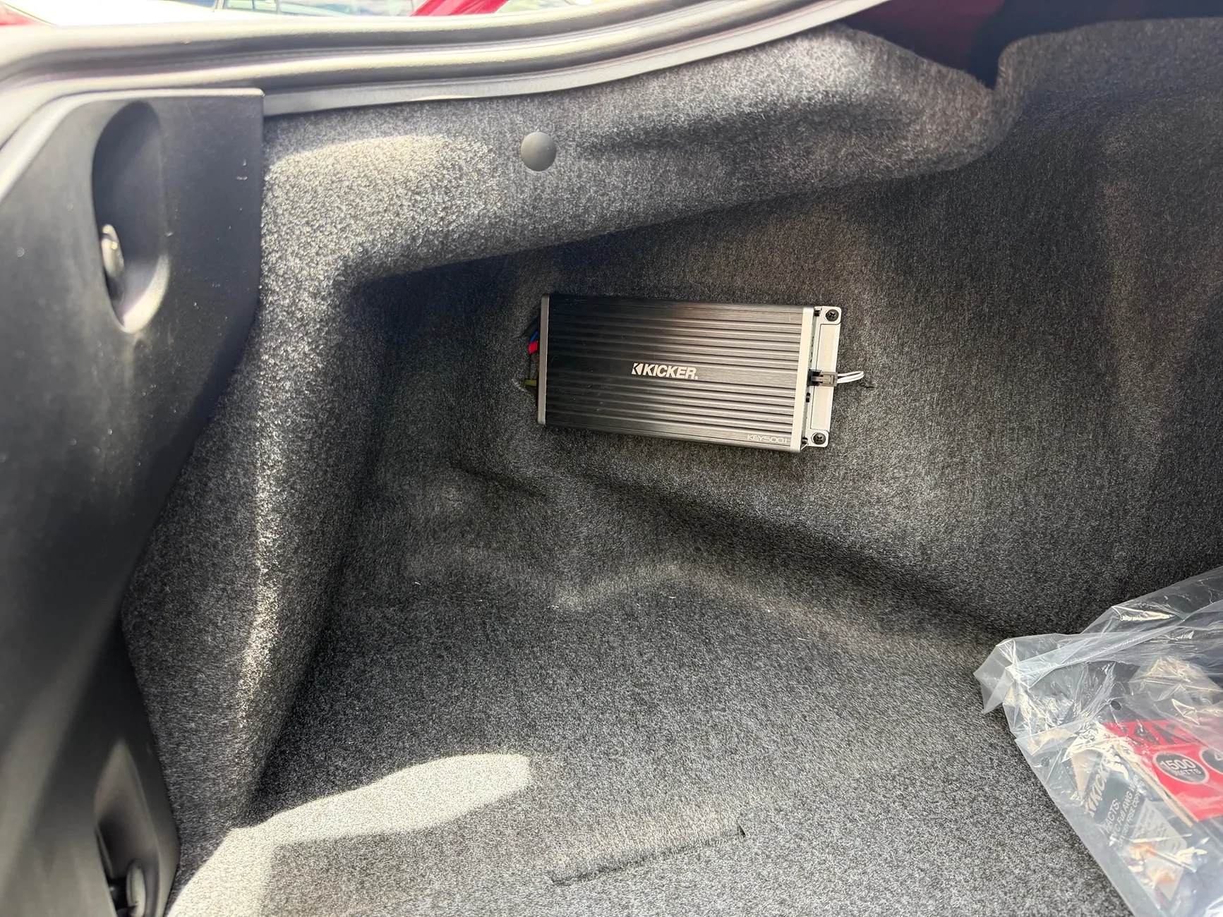 S650 Mustang Another Sub install for a 9 speaker system. IMG_1207