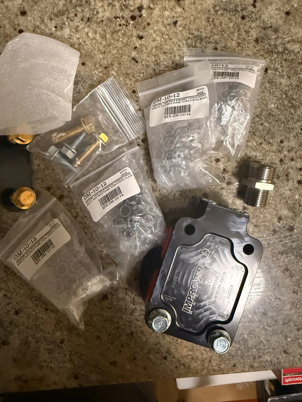 S650 Mustang Improved Racing ENV-171 Oil filter mount IMG_2620
