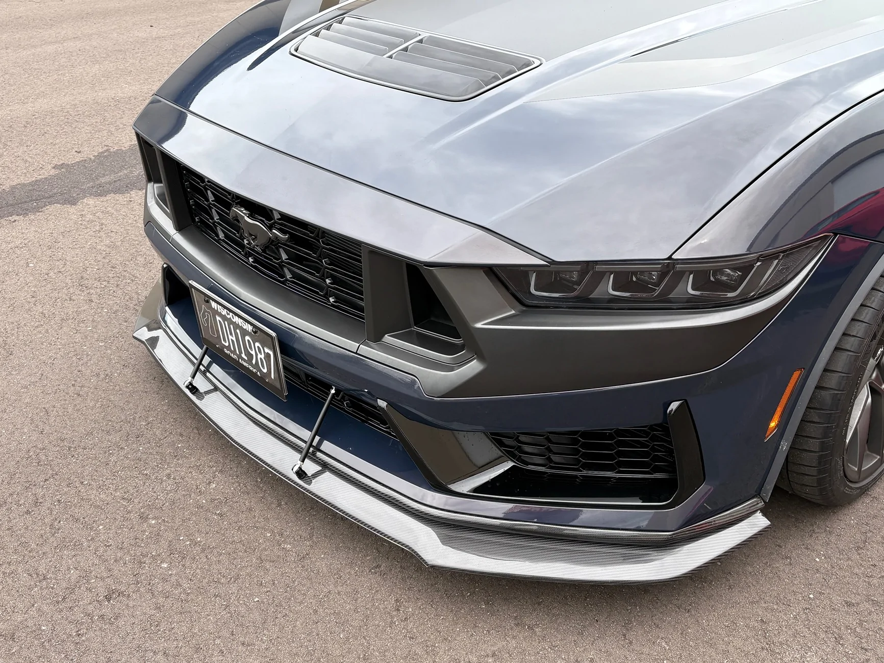 S650 Mustang Handling pack front splitter install IMG_6555