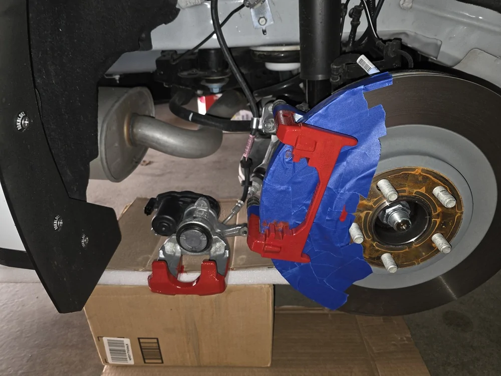 S650 Mustang Base GT brake job info rear painted