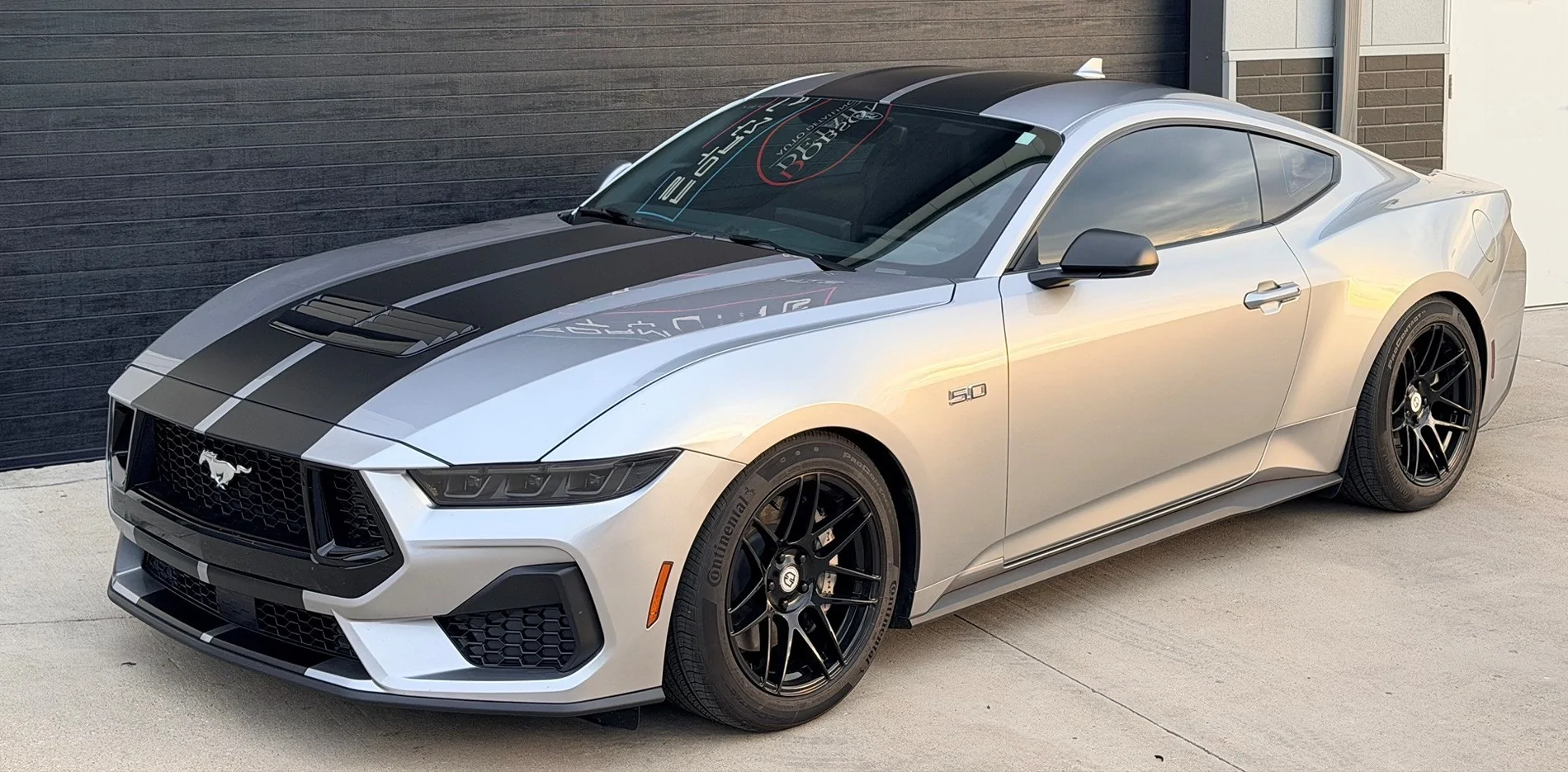 S650 Mustang Matte Striping and Ceramic Window Tint mustangdon