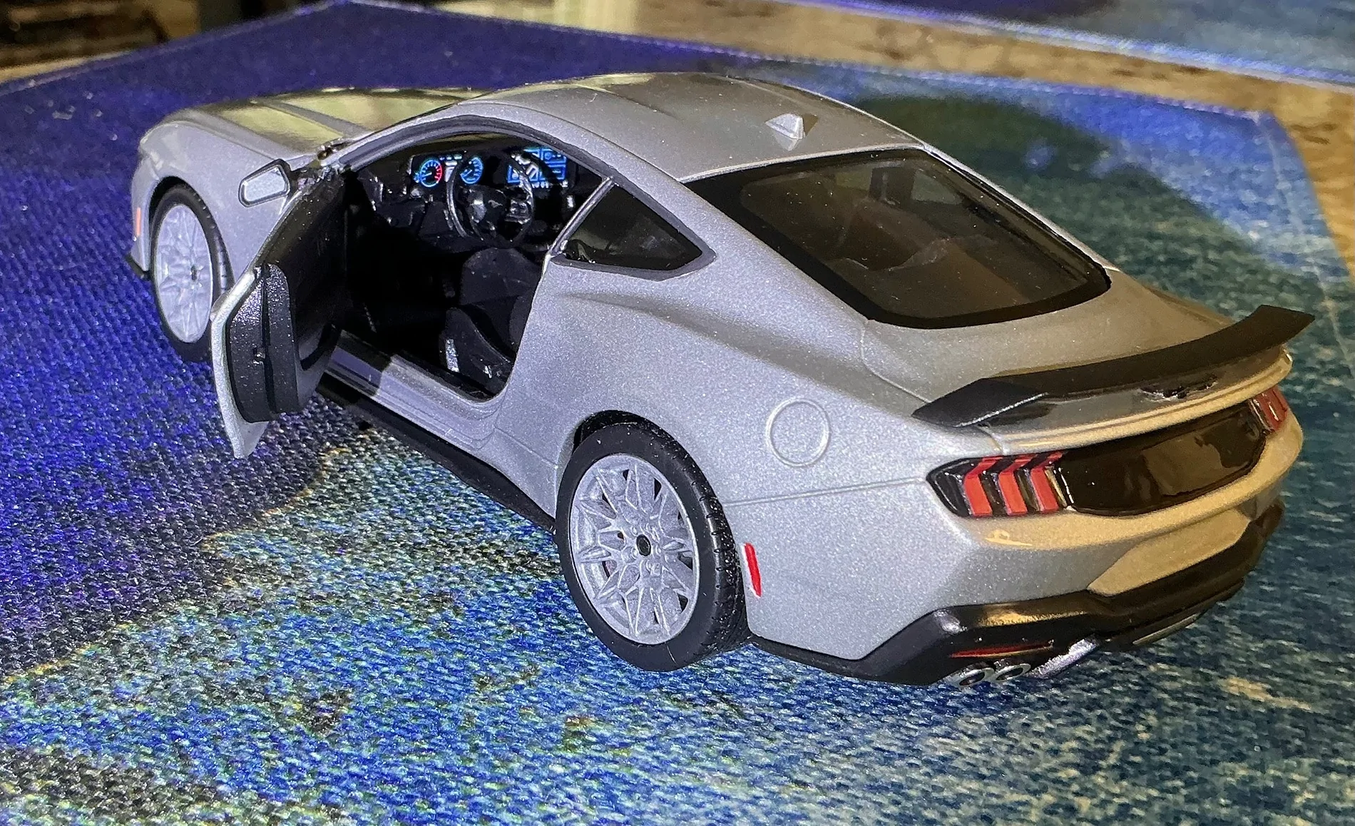 S650 Mustang First S650 2024 Ford Mustang Diecast! 1/18 Dark Horse in Carbonized Gray IMG_7277