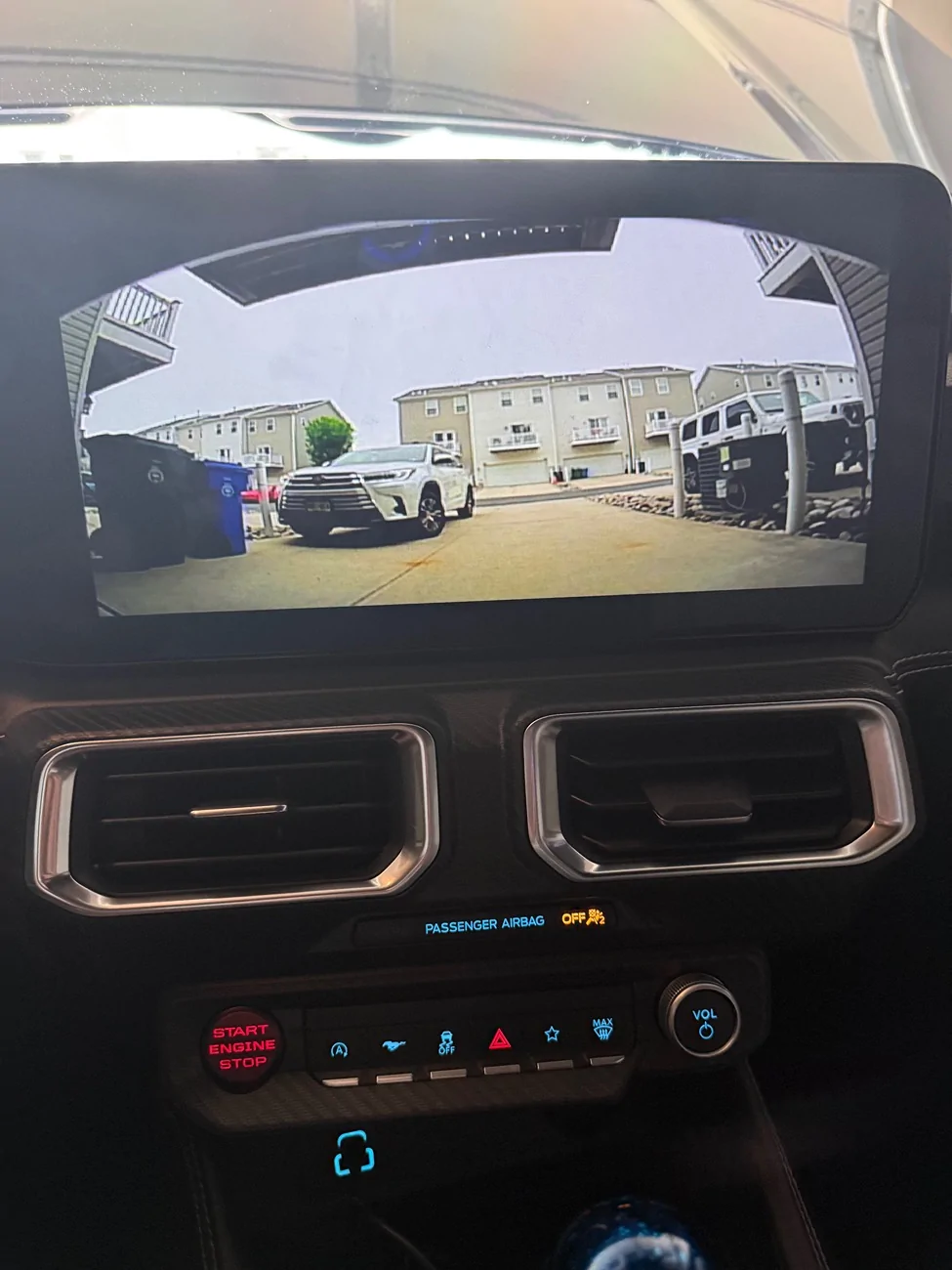 S650 Mustang Ensight Auto Sync 4 Front Parking Camera IMG_4224