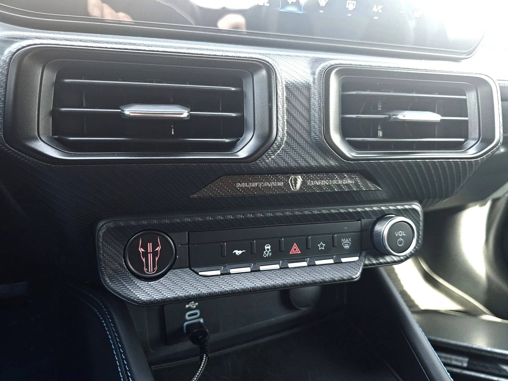 S650 Mustang My 2025 Dark Horse Build Thread DRKGHT Center Airbag Sticker