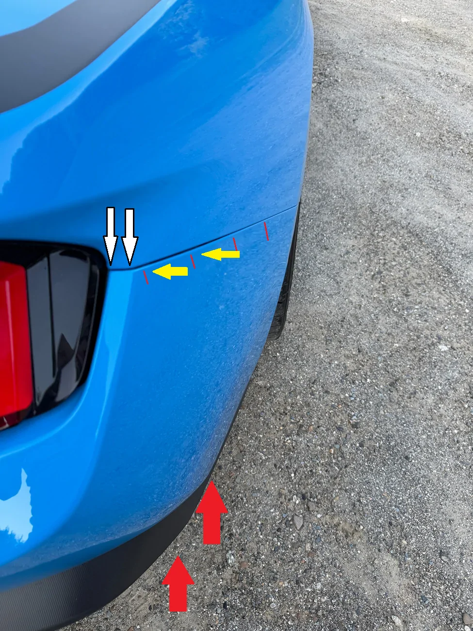 S650 Mustang Got my S650 back from the body shop Whitewolf 25' Grabber Blue RTR Turkey Edition