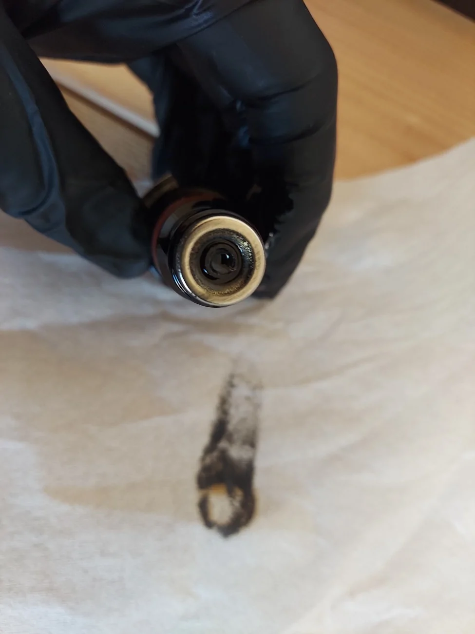 S650 Mustang Just did oil change was wondering if any amount of glitter is good in oil change? 20260613_082746