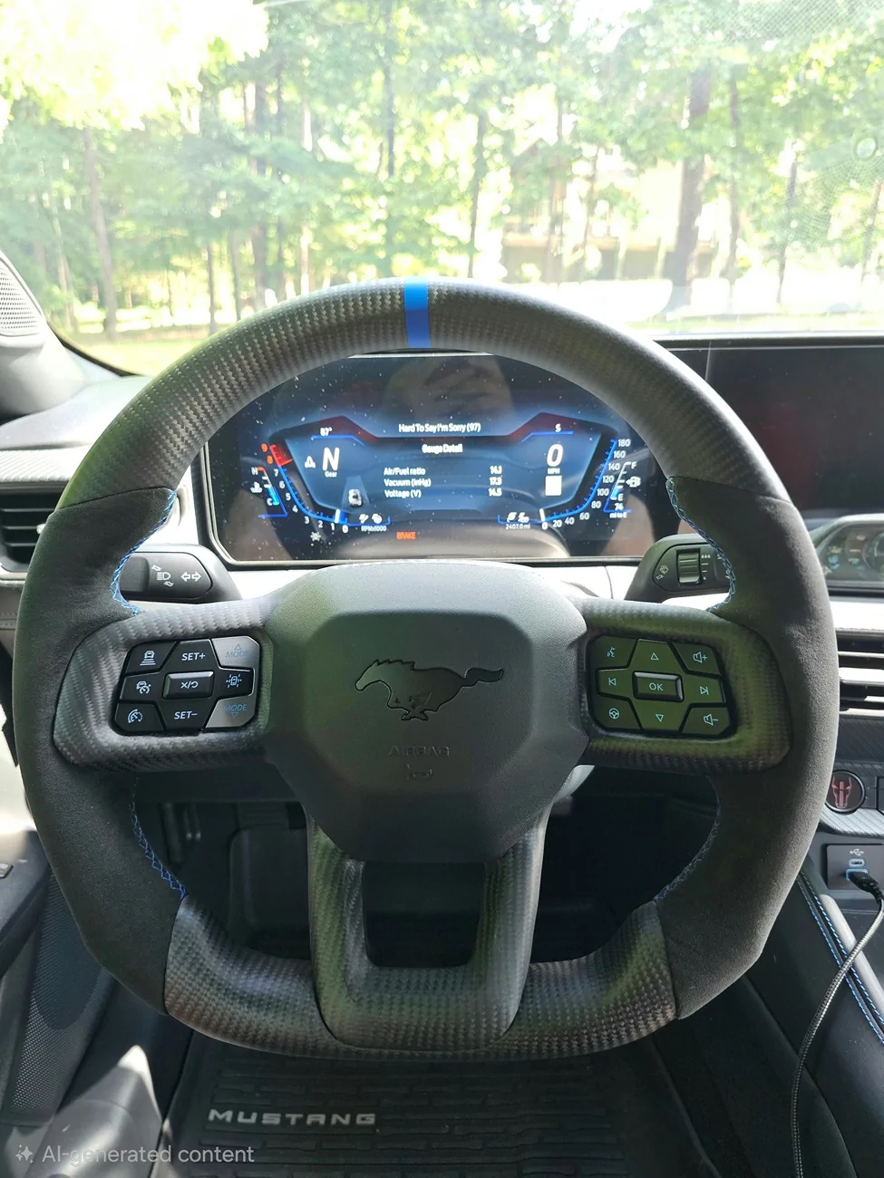 S650 Mustang My 2025 Dark Horse Build Thread DRKGHT Sterring Wheel