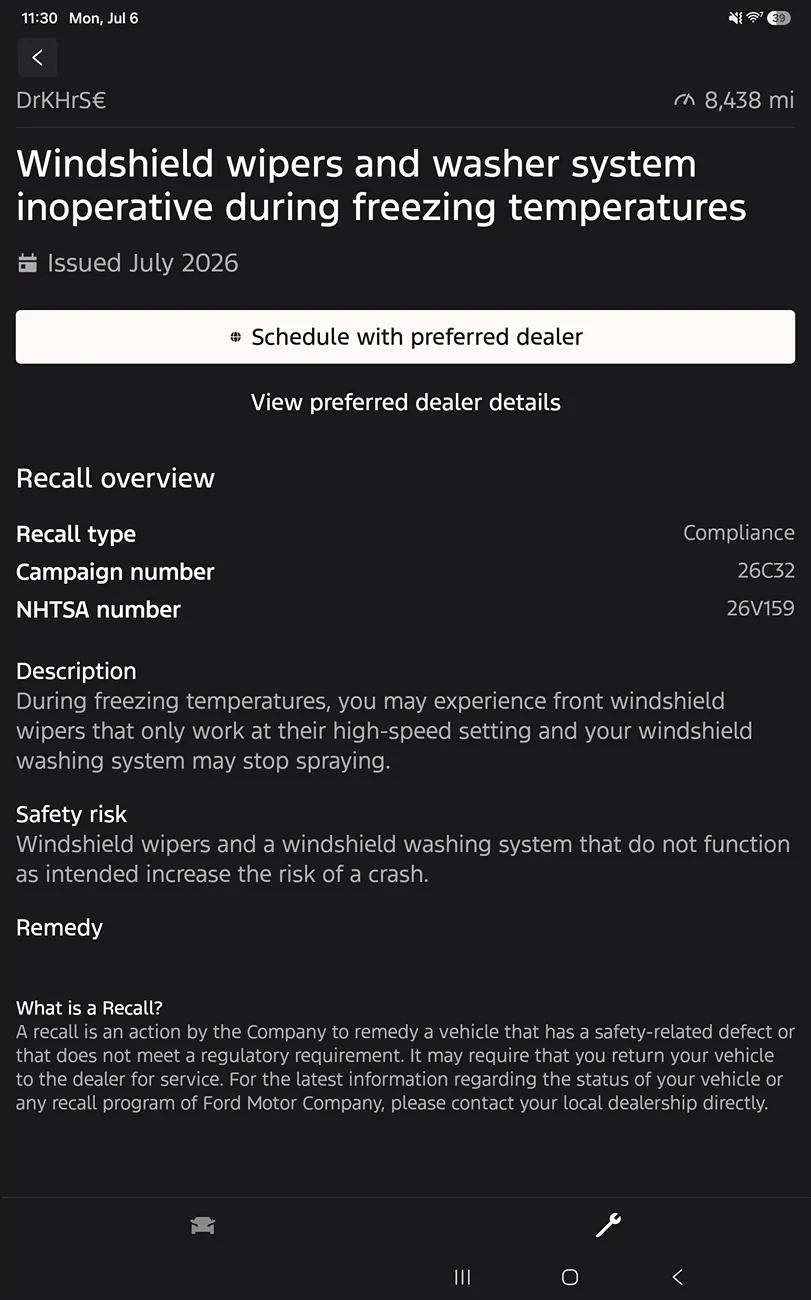 S650 Mustang Windshield wipers/system Recall?? Screenshot_20260706_113052_Ford