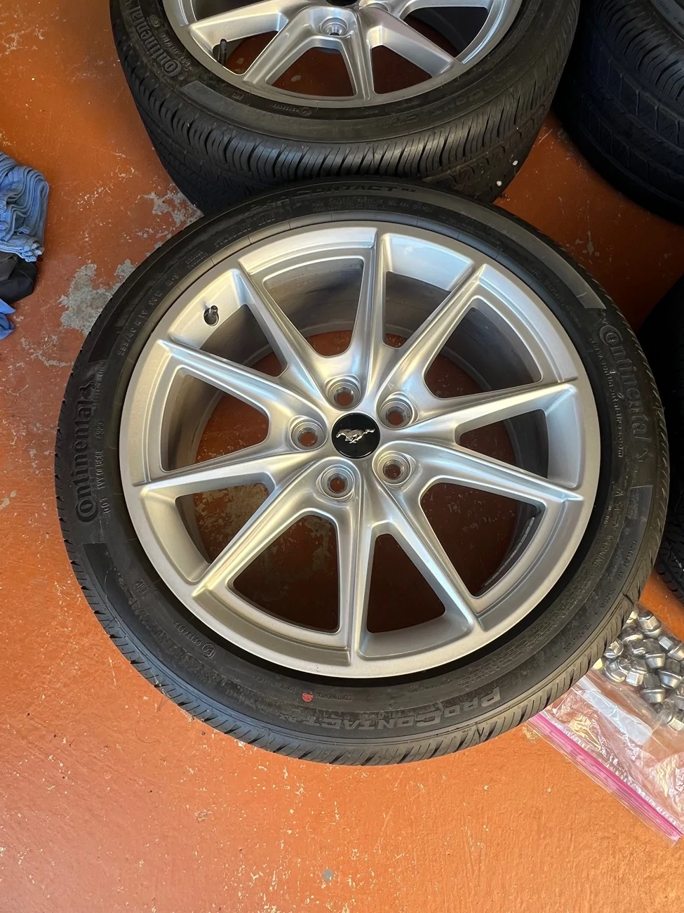 S650 Mustang 2024 Ford Mustang GT Premium OEM 19” Wheels & Continental Tires – Delivery Mileage Take-Offs IMG_9430