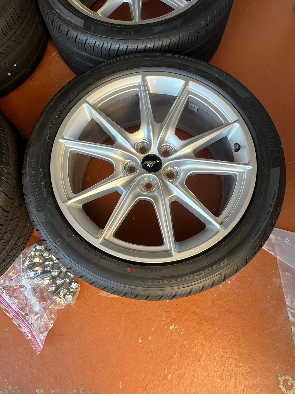 S650 Mustang 2024 Ford Mustang GT Premium OEM 19” Wheels & Continental Tires – Delivery Mileage Take-Offs IMG_9432