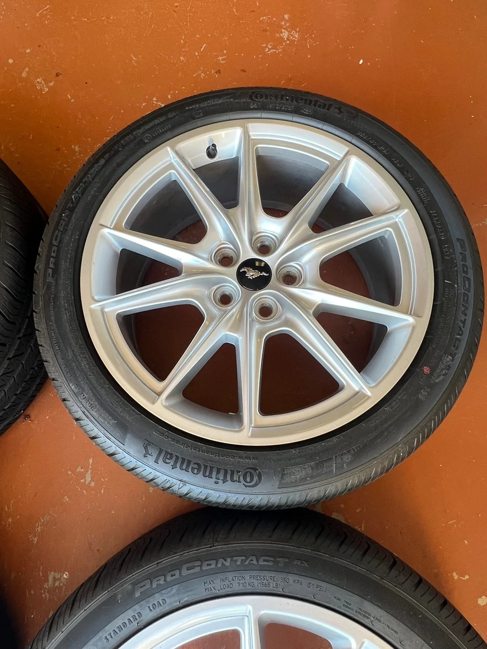 S650 Mustang 2024 Ford Mustang GT Premium OEM 19” Wheels & Continental Tires – Delivery Mileage Take-Offs IMG_9433