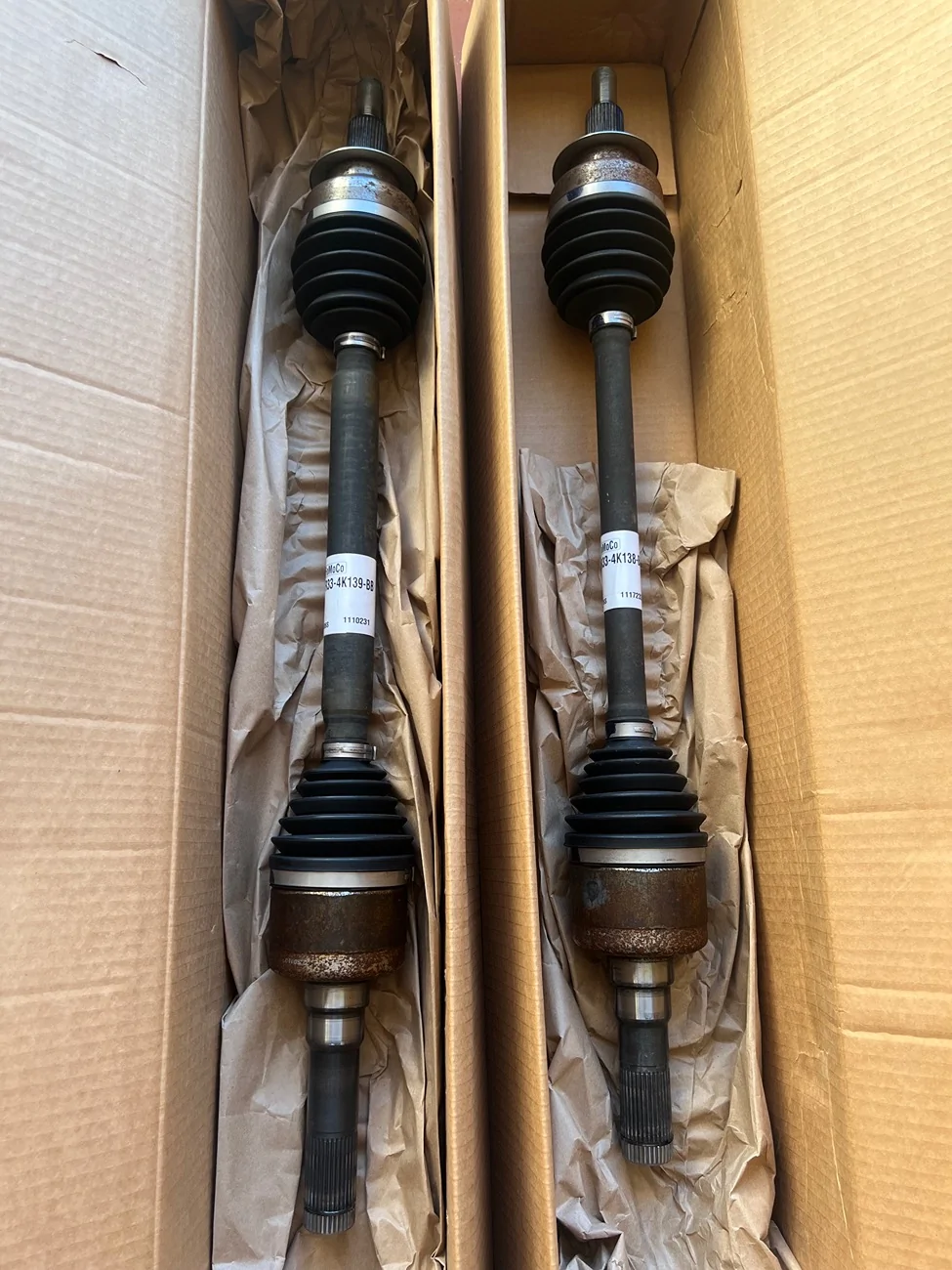 S650 Mustang 2024 Ford Mustang GT OEM Rear Half Shafts (LH & RH) – Delivery Mileage Take-Offs IMG_9415