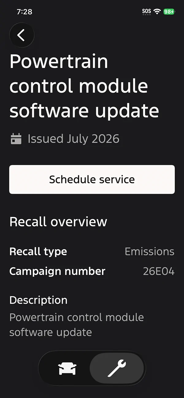 S650 Mustang Another recall? 26E04 - Powertrain Control Module Software Update IMG_4357