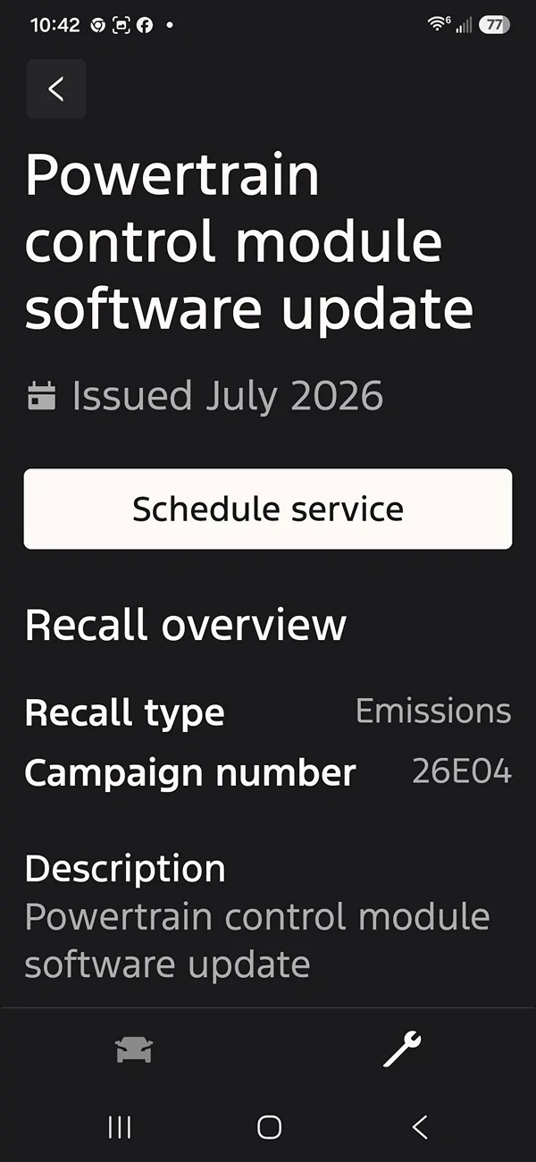 S650 Mustang Yet another recall? 🤦 Screenshot_20260713_104200_Ford