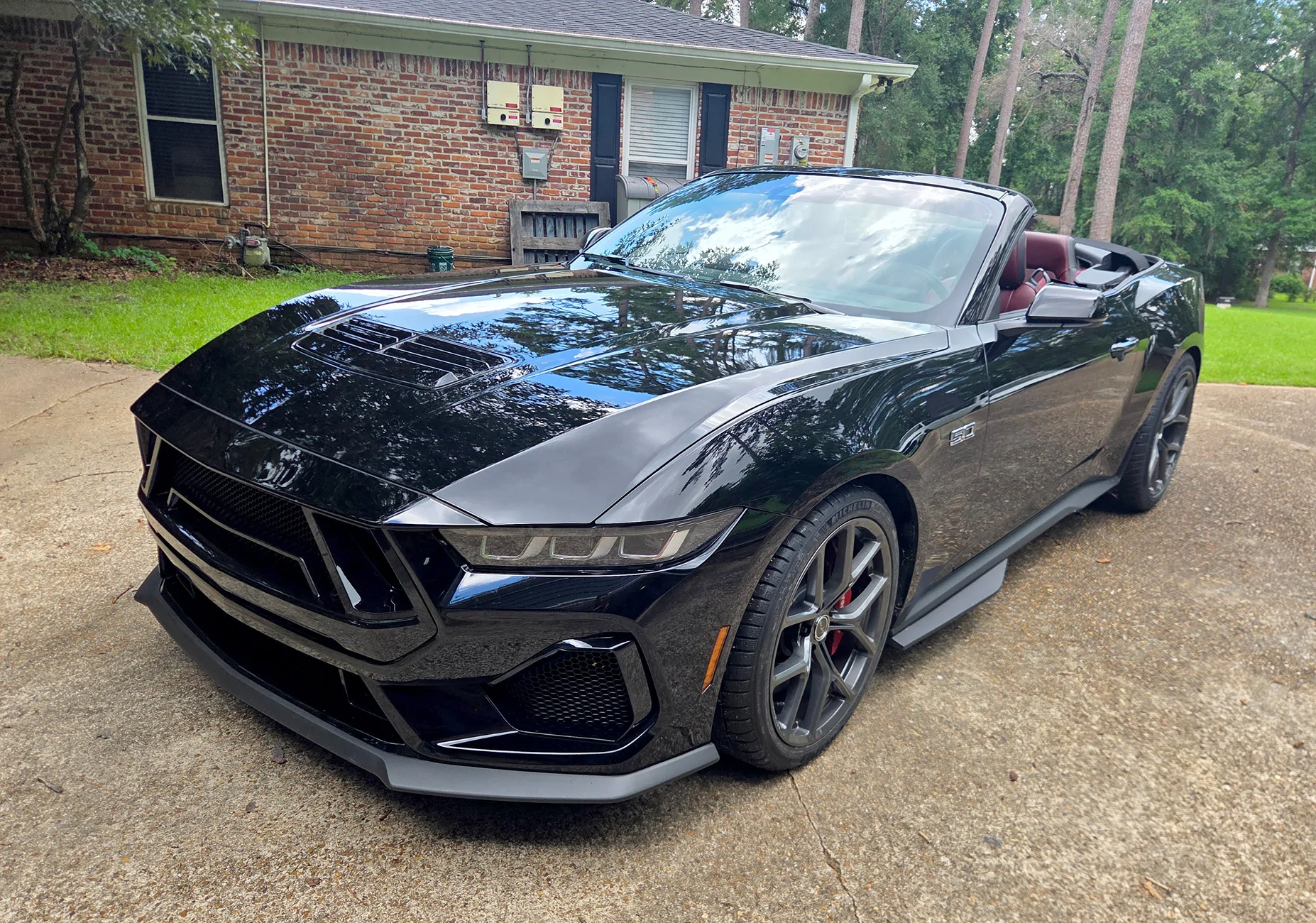 S650 Mustang Shelby Super Snake Style Grille Kit installed 20260714_123718 copy