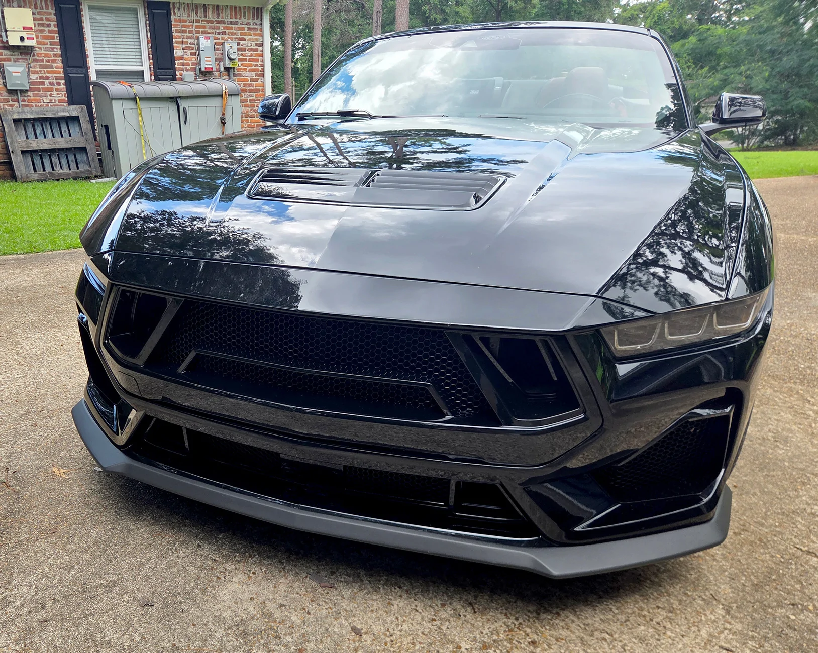 S650 Mustang Shelby Super Snake Style Grille Kit installed 20260714_123628