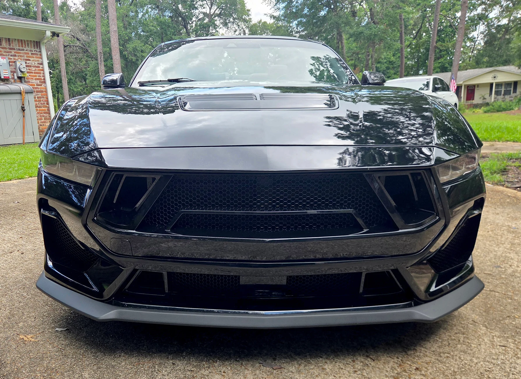 S650 Mustang Shelby Super Snake Style Grille Kit installed 20260714_123655