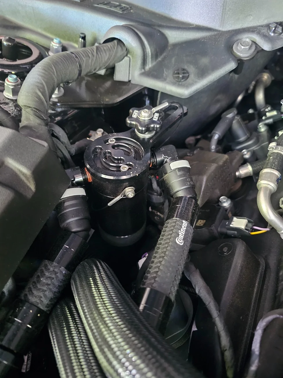 S650 Mustang My 2025 Dark Horse Build Thread DRKGHT Catch Can Right