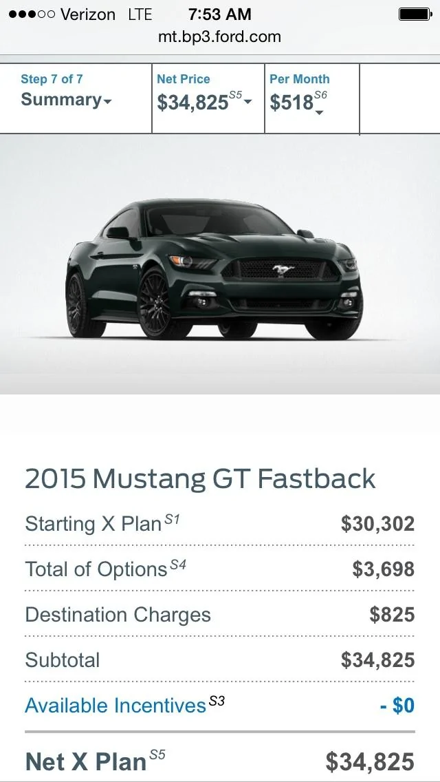 S650 Mustang X-Plan on New Mustang imag