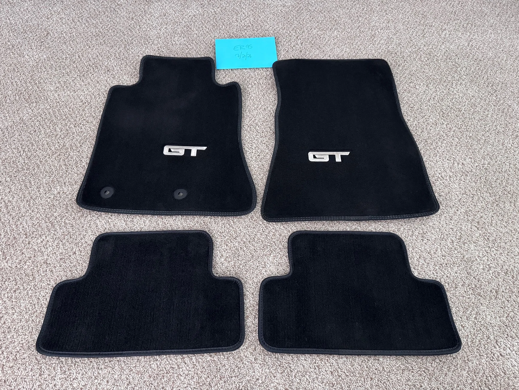 S650 Mustang For Sale: OEM GT Carpet Mats IMG_9176