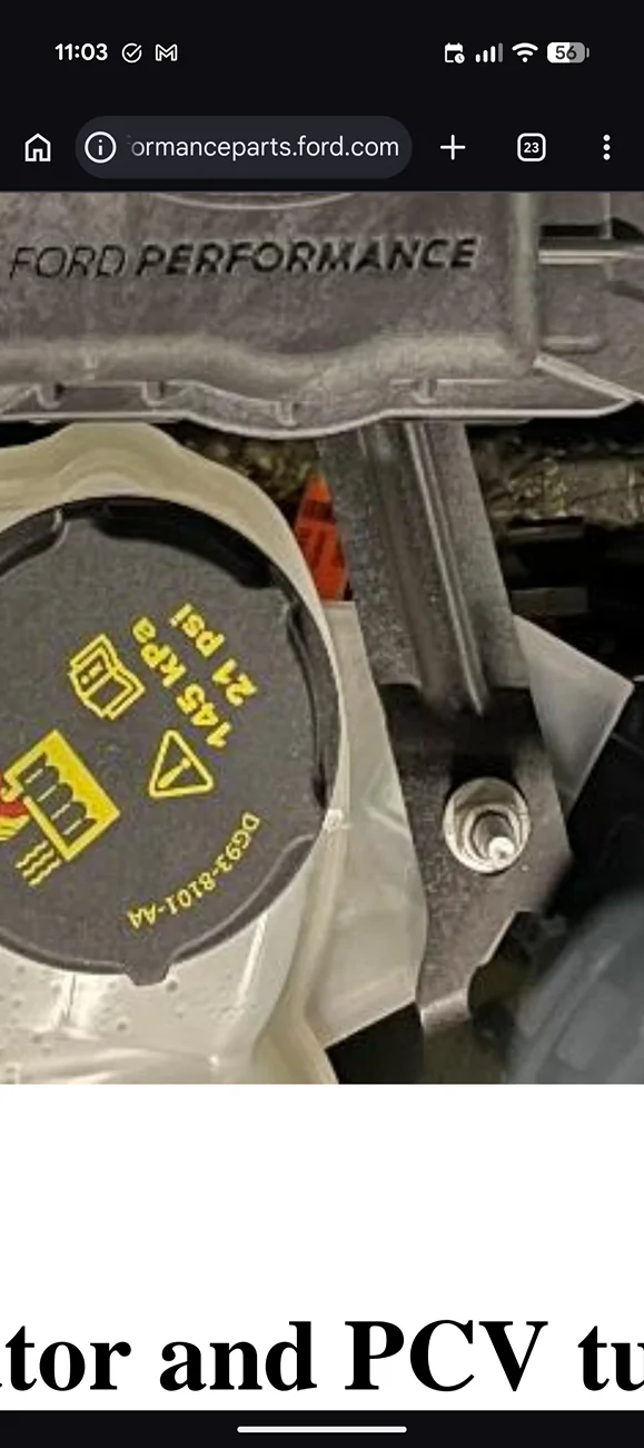 S650 Mustang Ford Performance Air/oil seperator installation questions. 3919