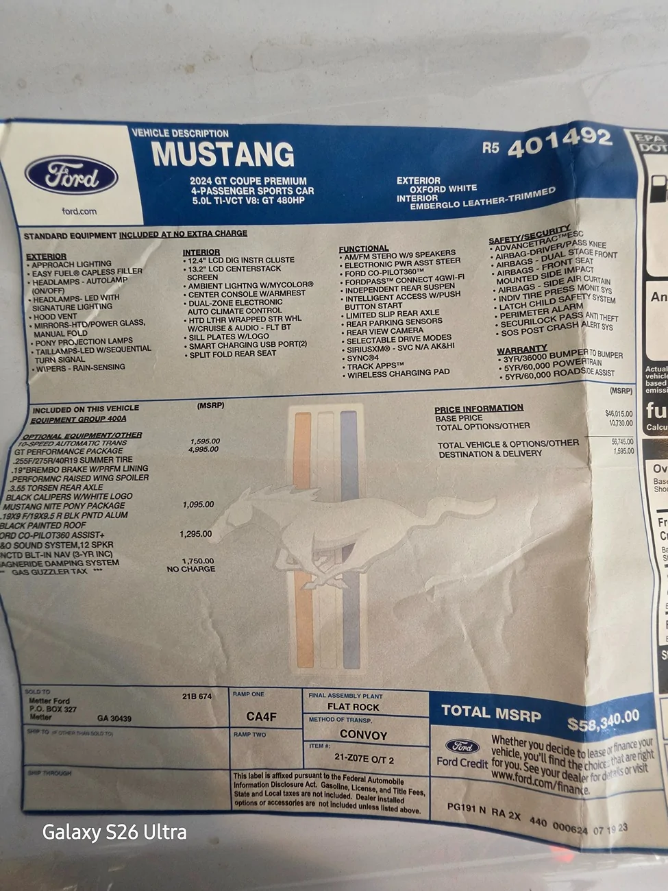 S650 Mustang 24 performance pack car with Whipple Supercharger 20260722_150456