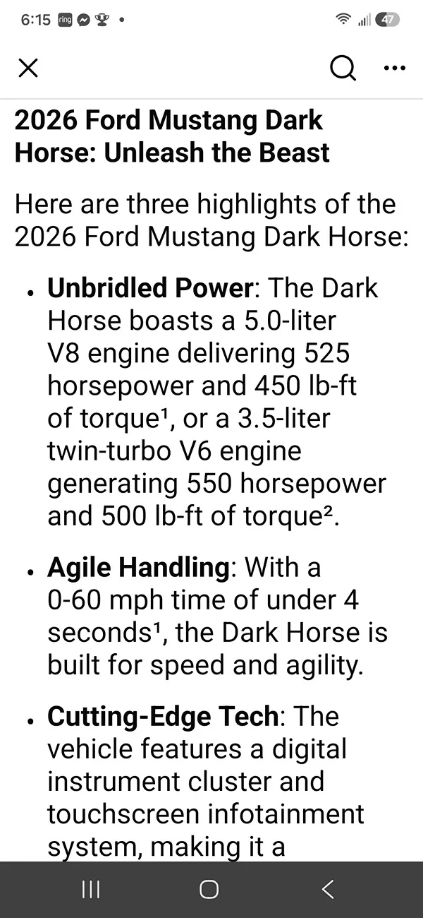 S650 Mustang This dealer is on crack. Screenshot_20260731_181515_Facebook