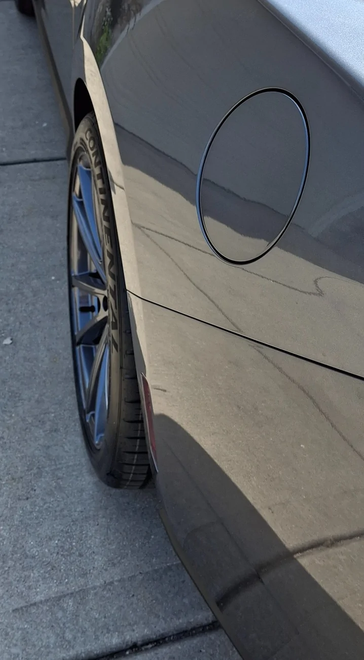 S650 Mustang New shoes: 20x9.5 Carroll Shelby CS10 square setup on Continental Extreme all-season 275/35/20 tires 20260816_112431