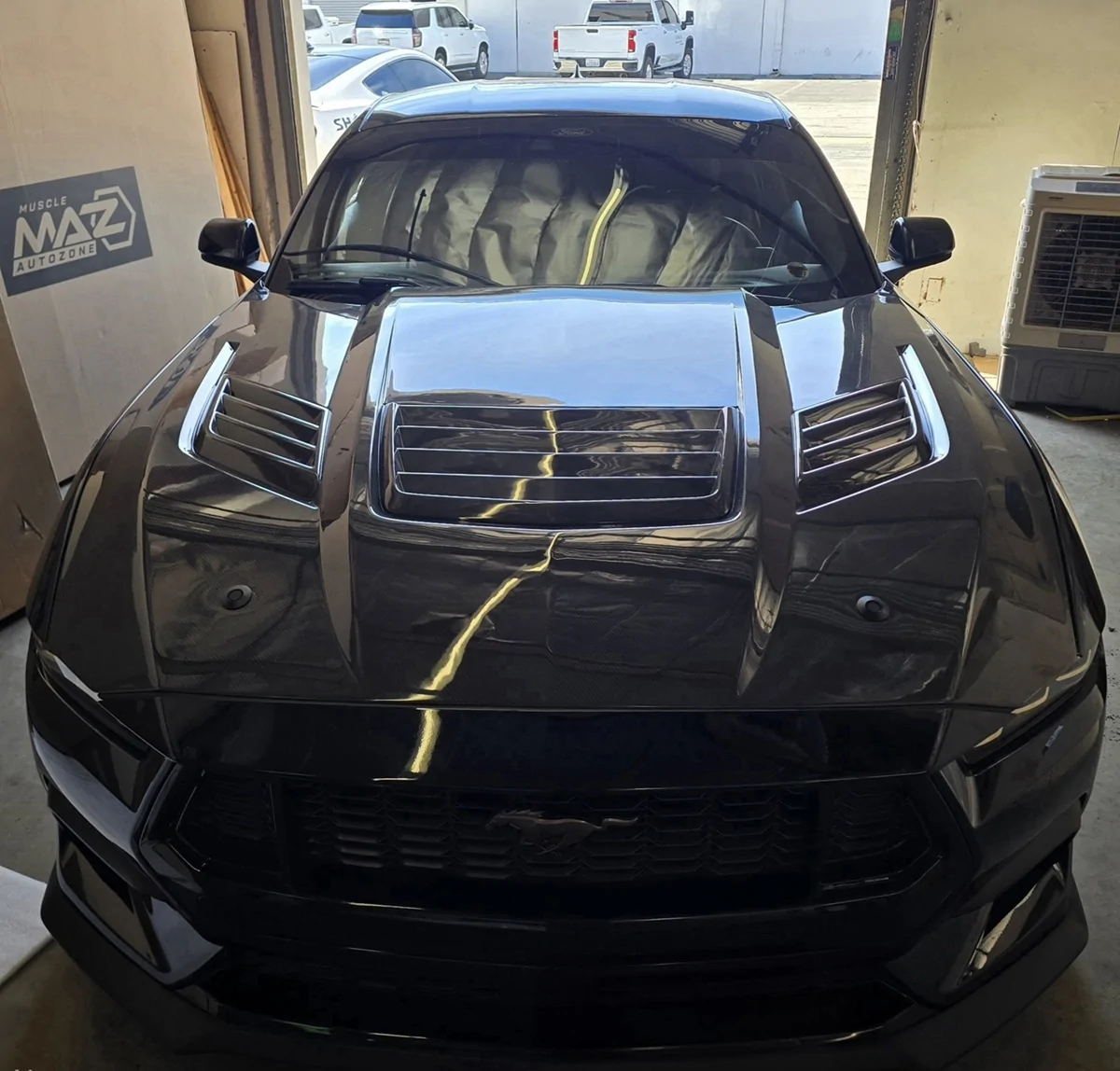S650 Mustang Viking's Black EcoBeast Build GT3-Hood3