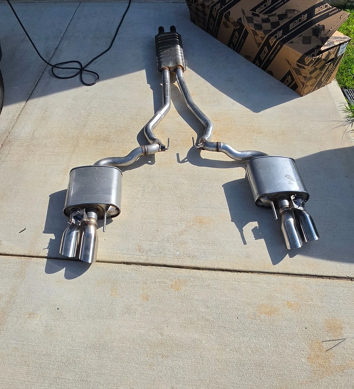 S650 Mustang Full Active Valve Exhaust from a 2026 GT Premium 20260810_171938