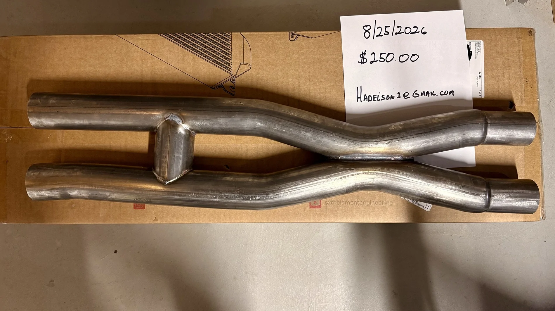 S650 Mustang Steeda X-H Pipe NIB IMG_1783