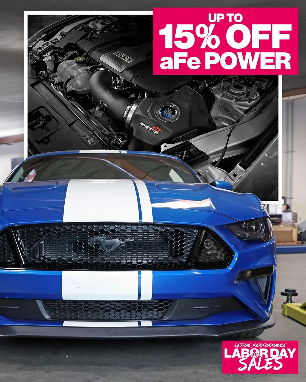 S650 Mustang Up to 15% off aFe Power! afe mustang labor