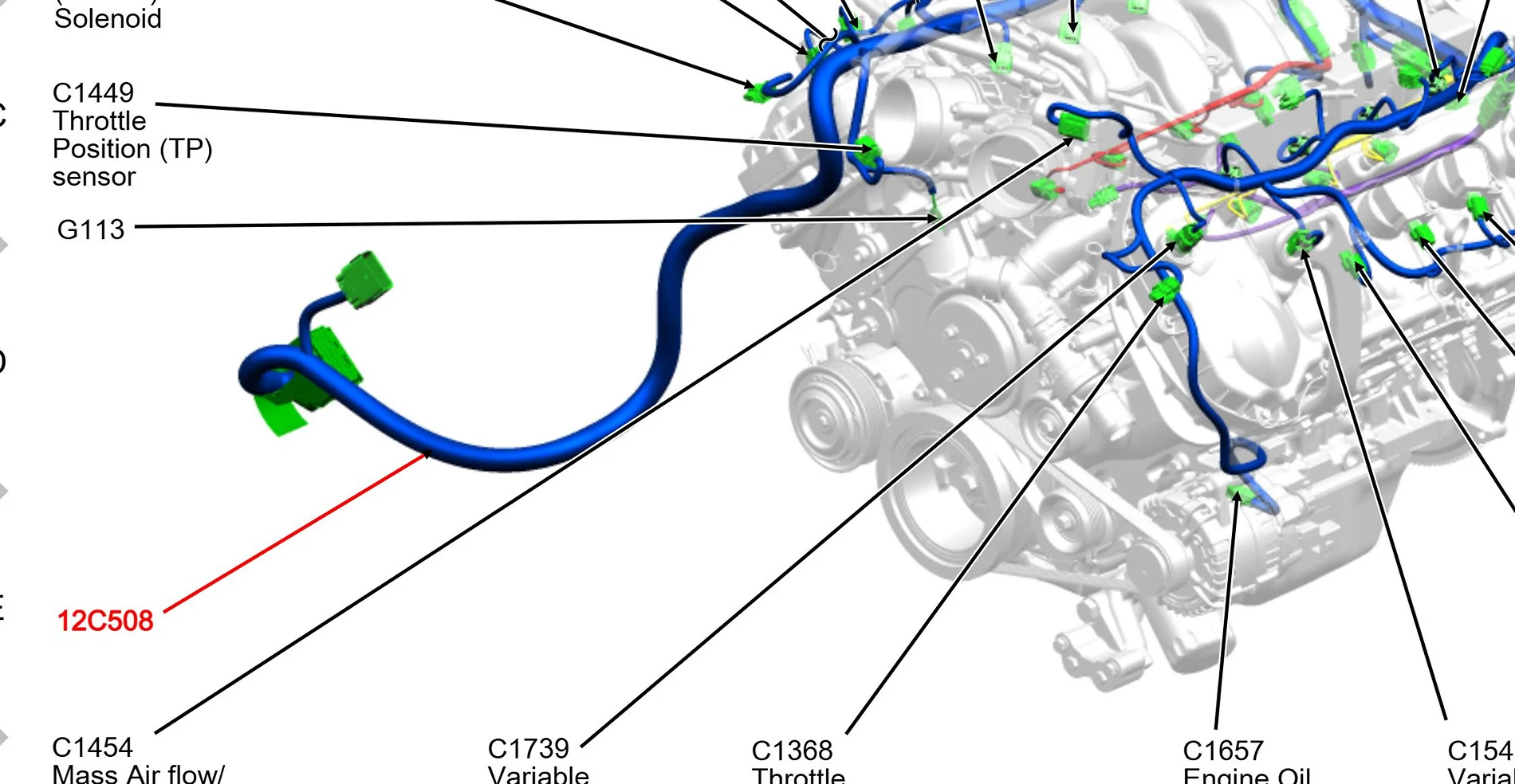 S650 Mustang Just got a recall 2024 Mustang - 26C40 ENGINE HARNESS GROUND EYELET REPLACEMENT Harness 12C508_PCM