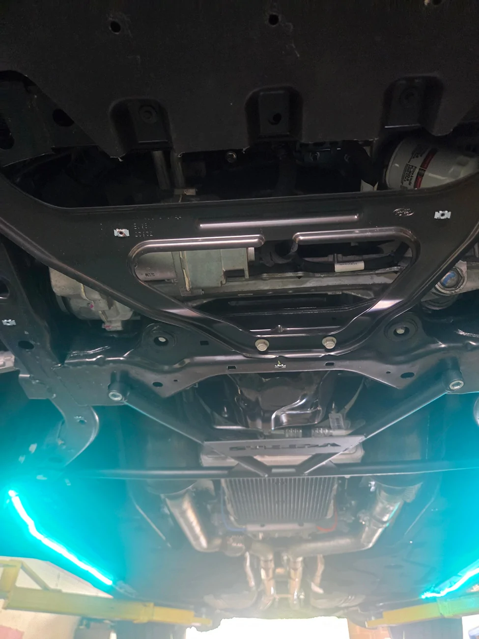 S650 Mustang Using 2X4 instead of jacking rails 20260827_113020
