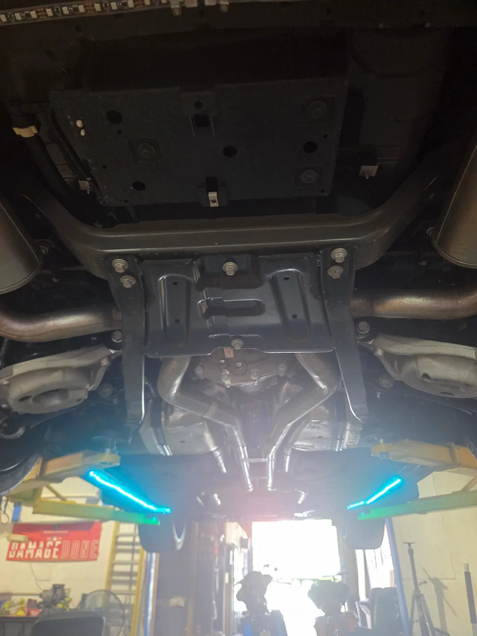S650 Mustang Using 2X4 instead of jacking rails 20260827_113008
