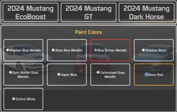Unofficial 2024 Mustang Build and Price