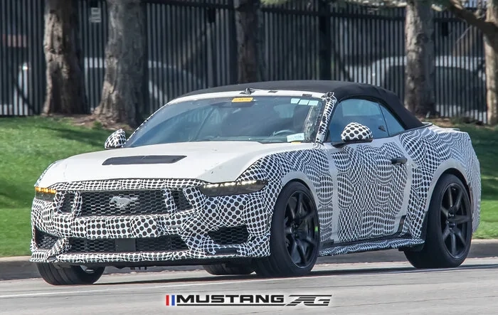 2026 Shelby GT500 Mustang Convertible Spied w/ Revised Grille, Carbon Fiber Wheels & Larger Global Market Side Mirrors