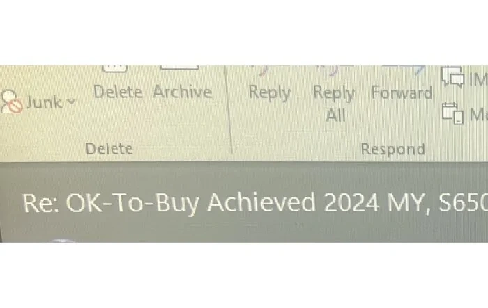 OKTB (OK-To-Buy) Achieved for 2024 Mustang S650!
