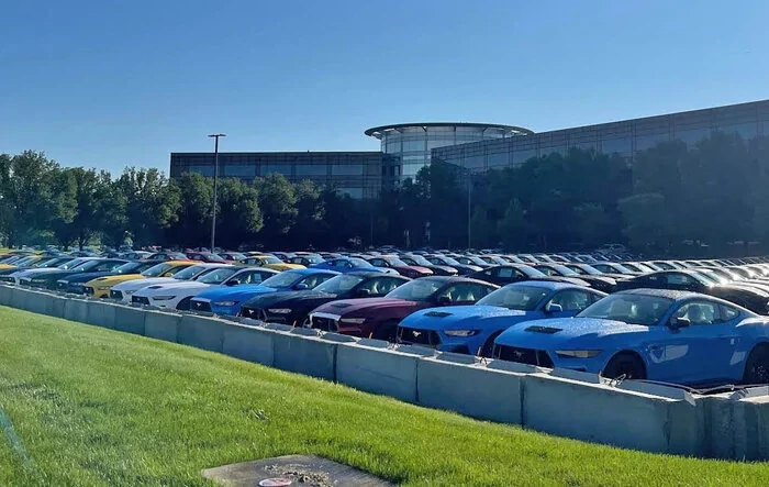 More Parking Lots Full of 2024 Mustangs