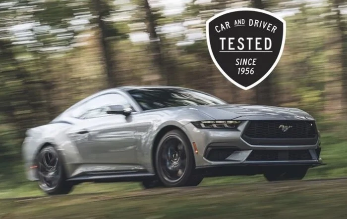 C&D: 2024 Mustang EcoBoost Is the Quickest Four-Cylinder Stang We've Tested