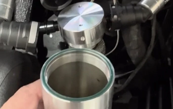Catch can results @ 1K mile oil change on 2024 Mustang GT V8 Engine