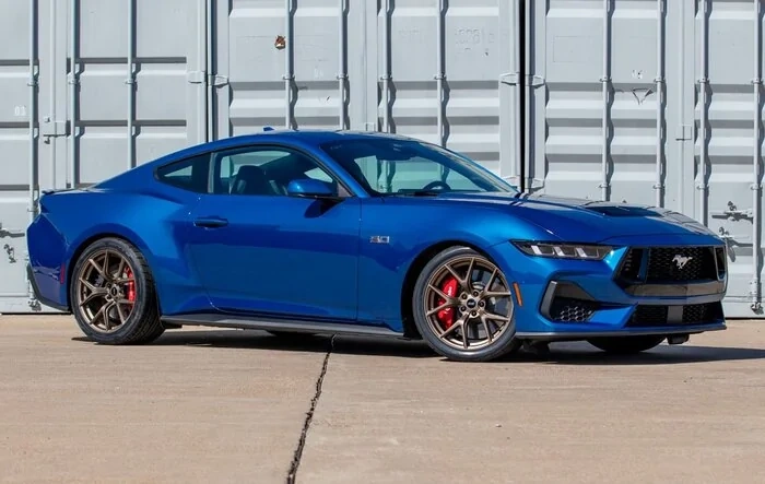 2024 Atlas Blue Mustang GT On SVE SP2 Wheels