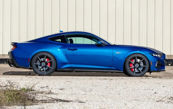 2024 Atlas Blue Mustang GT On SVE CFX Wheels