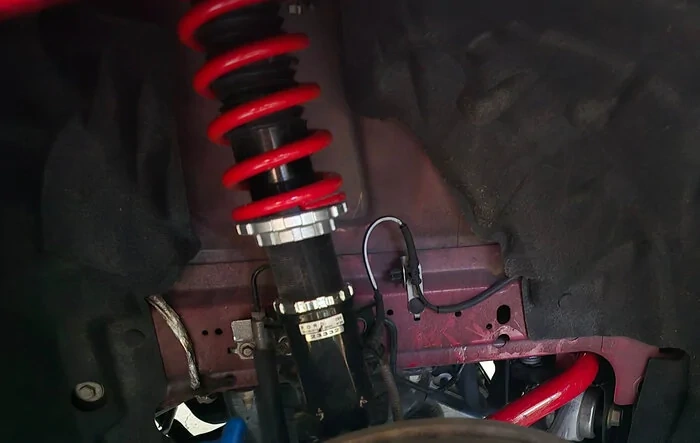 Pedders extreme coilovers and front, rear sway bars installed