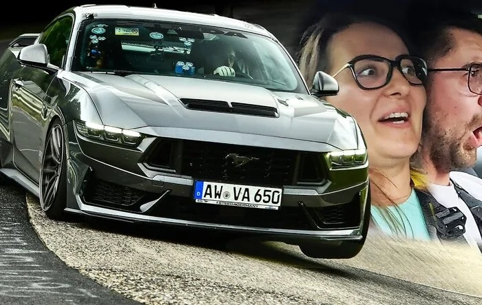 Dark Horse Mustang's crazy lap on the Nurburgring today - driven by Misha Charoudin