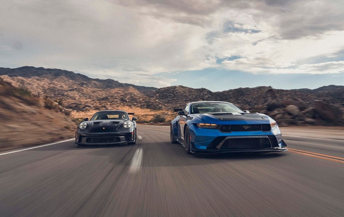 Comparison Test: Mustang GTD Takes on 911 GT3 RS