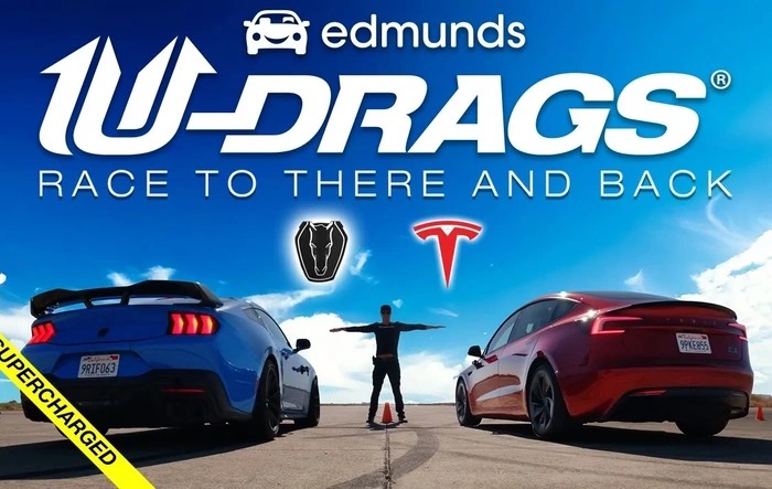 U-DRAG Race: Supercharged Dark Horse vs. Tesla Model 3 Performance