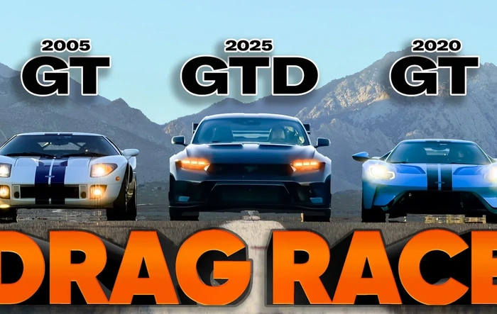 Mustang GTD races both generations Ford GT (by Jason Camissa @ Hagerty)